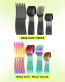 MESA CHIC™ — Jogo de Talheres 24 Peças